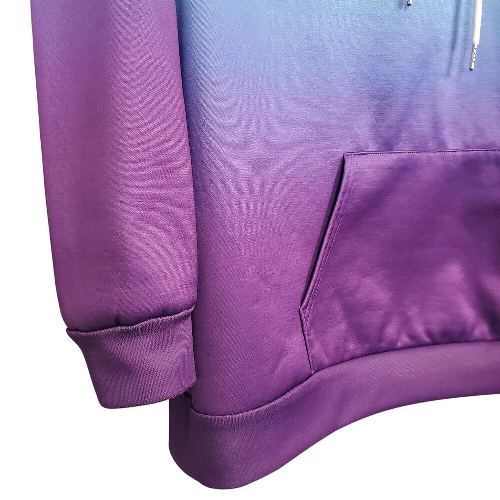 Pixie Lady 1X Hoodie Sweatshirt Pullover Gradient Relaxed Fit Pocket Drawstring - Picture 5 of 11